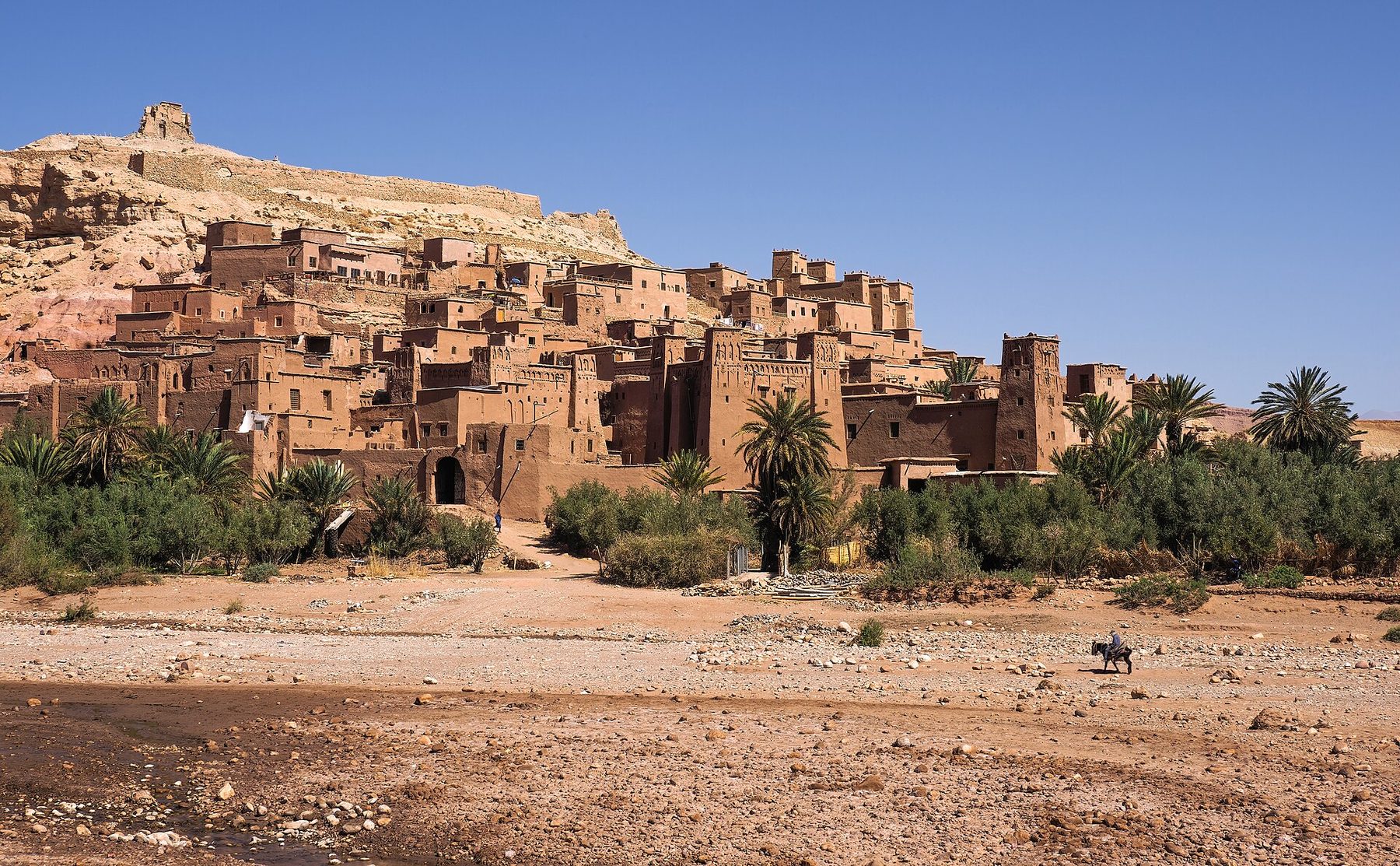 The fortified earthen ksar of Aït Ben Haddou in Morocco